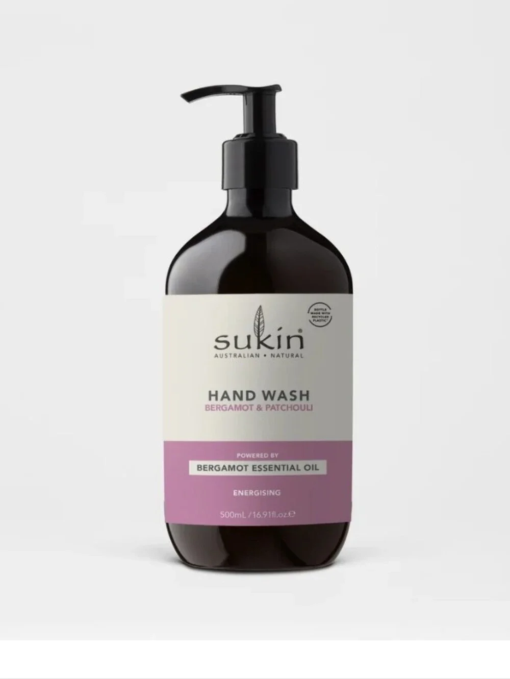 SUKIN BERGAMOT & PATCHOULI HAND WASH 500 mL. 16.9 fl oz brand new